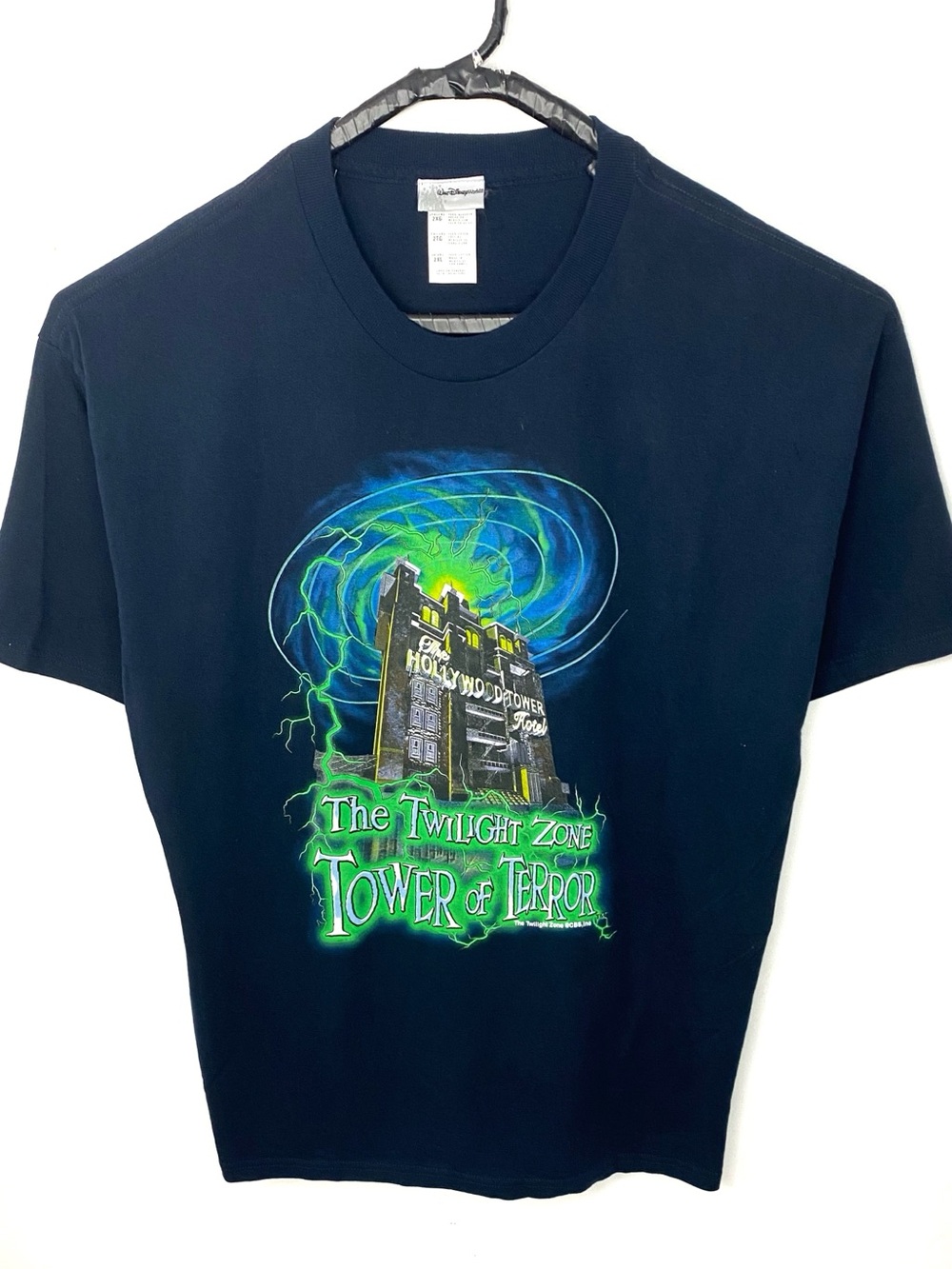 VTG Walt Disney World Tower of Terror Hollywood Tower Hotel Double Sided T Shirt